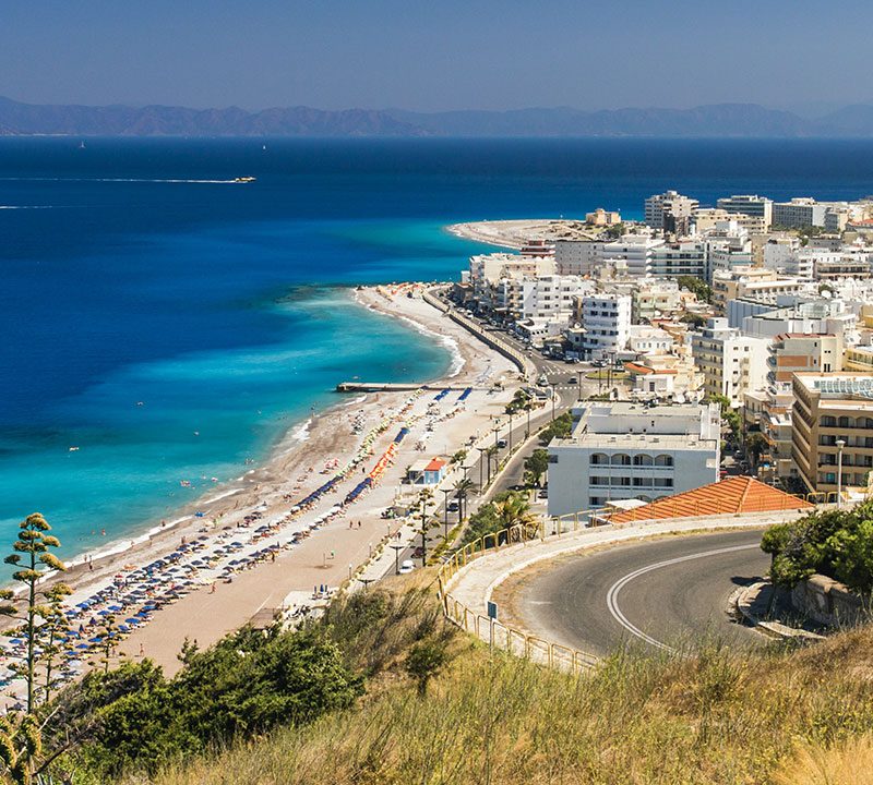 cityofrhodes Rhodes Crete and Mallorca at the top of the popular destinations of the British post 1 Shortcut Road: Rhodes Airport to City of Rhodes