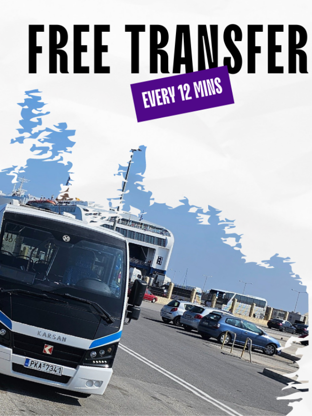 Hustle Free parking in Rhodes Town with free Transfer